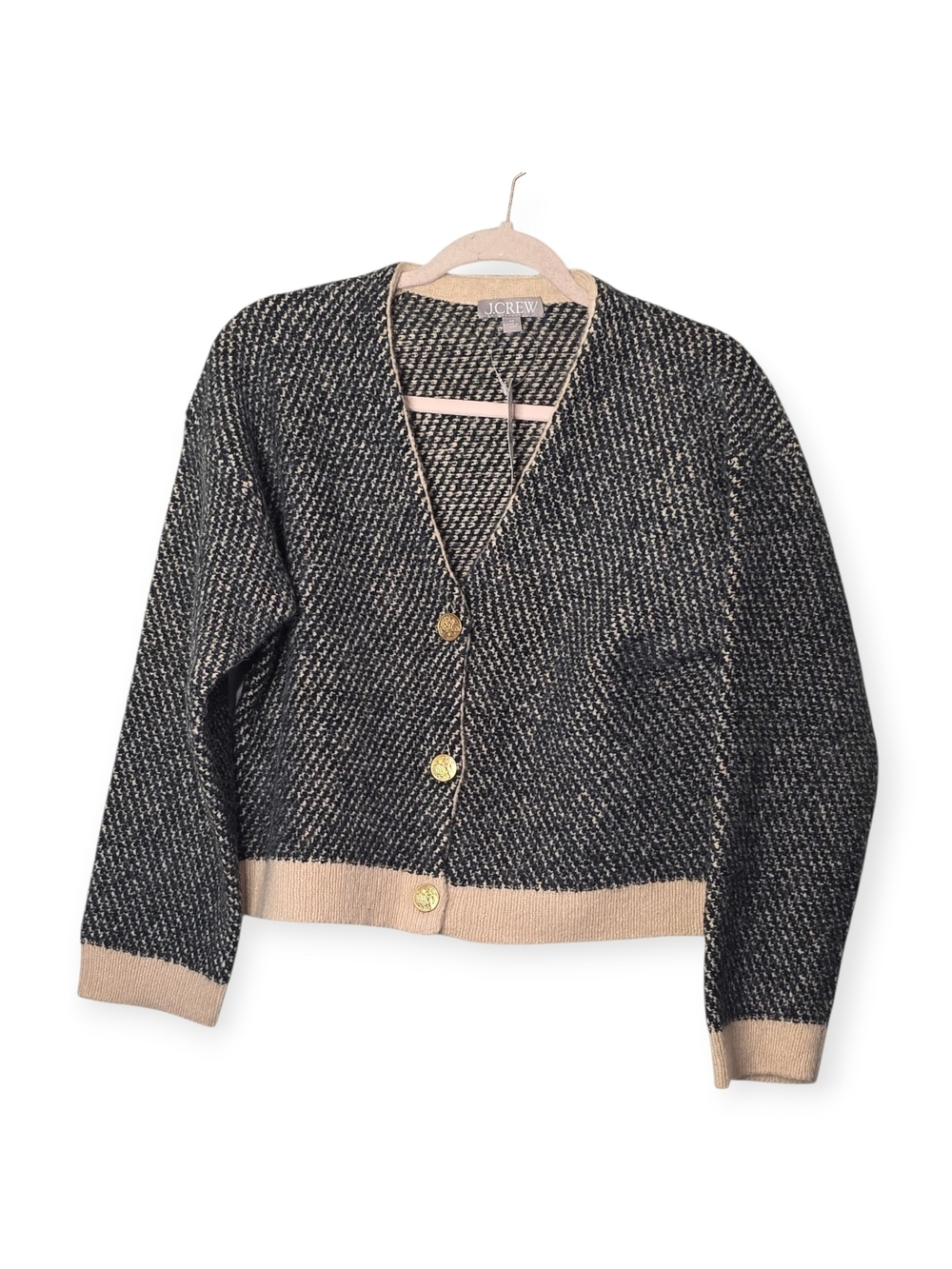 Women's NWT J.Crew Jacquard V-neck Lady Jacket, size XS